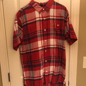 Men’s Short Sleeve Flannel Button Down